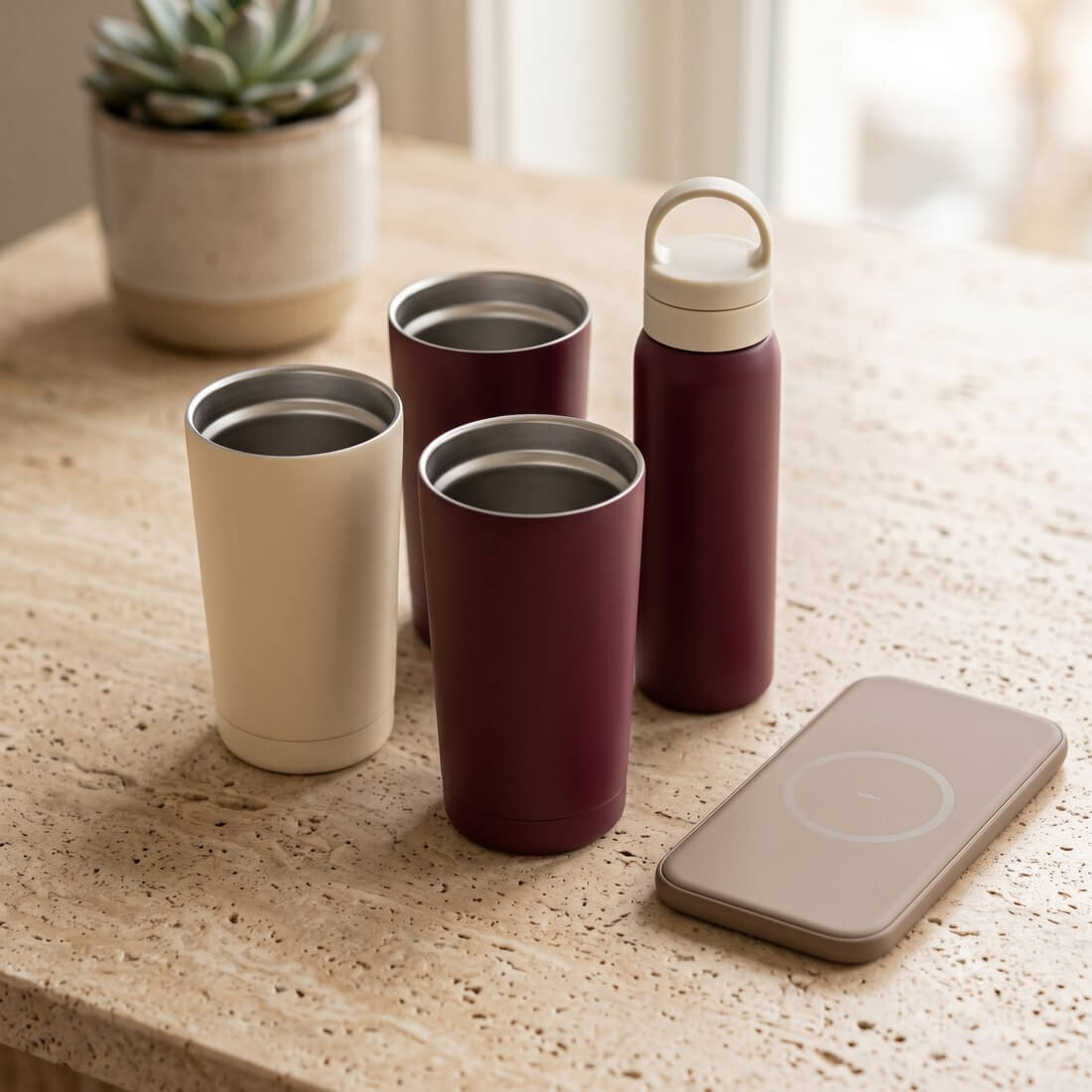 Drinkware & tech