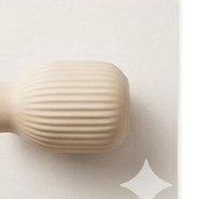 Ribbed ceramic vase
