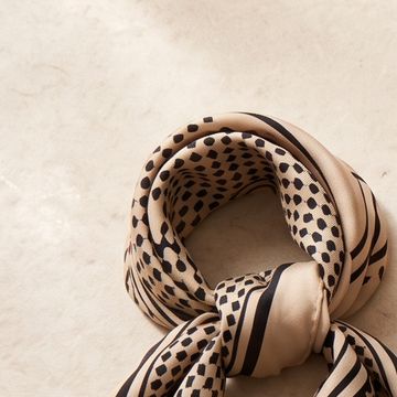 Printed silk scarf