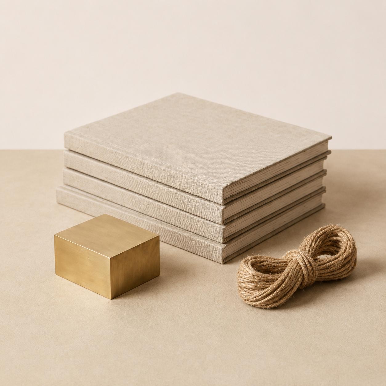 A considered product grouping on a stone surface representing factory-direct volume pricing.