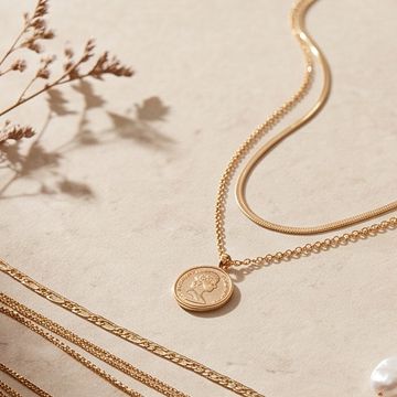 Coin pendant necklace