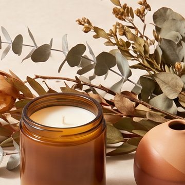 Candle and vase
