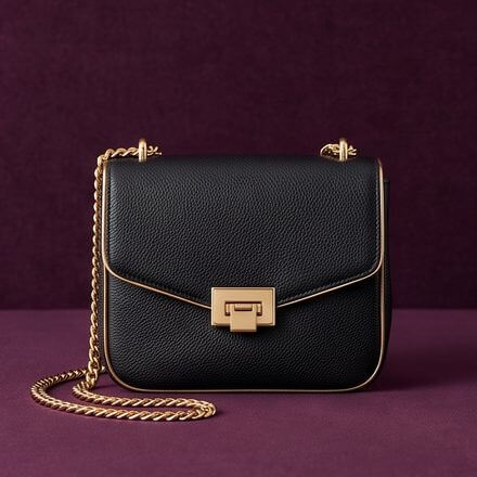 Chain-strap handbag