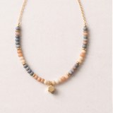 Beaded charm necklace
