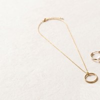 Beaded charm necklace